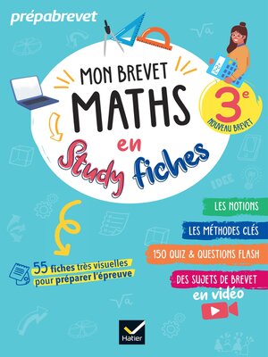 cover image of Mon brevet Maths en studyfiches